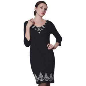 جديد أزياء الخريف فستان ايطالي انيق