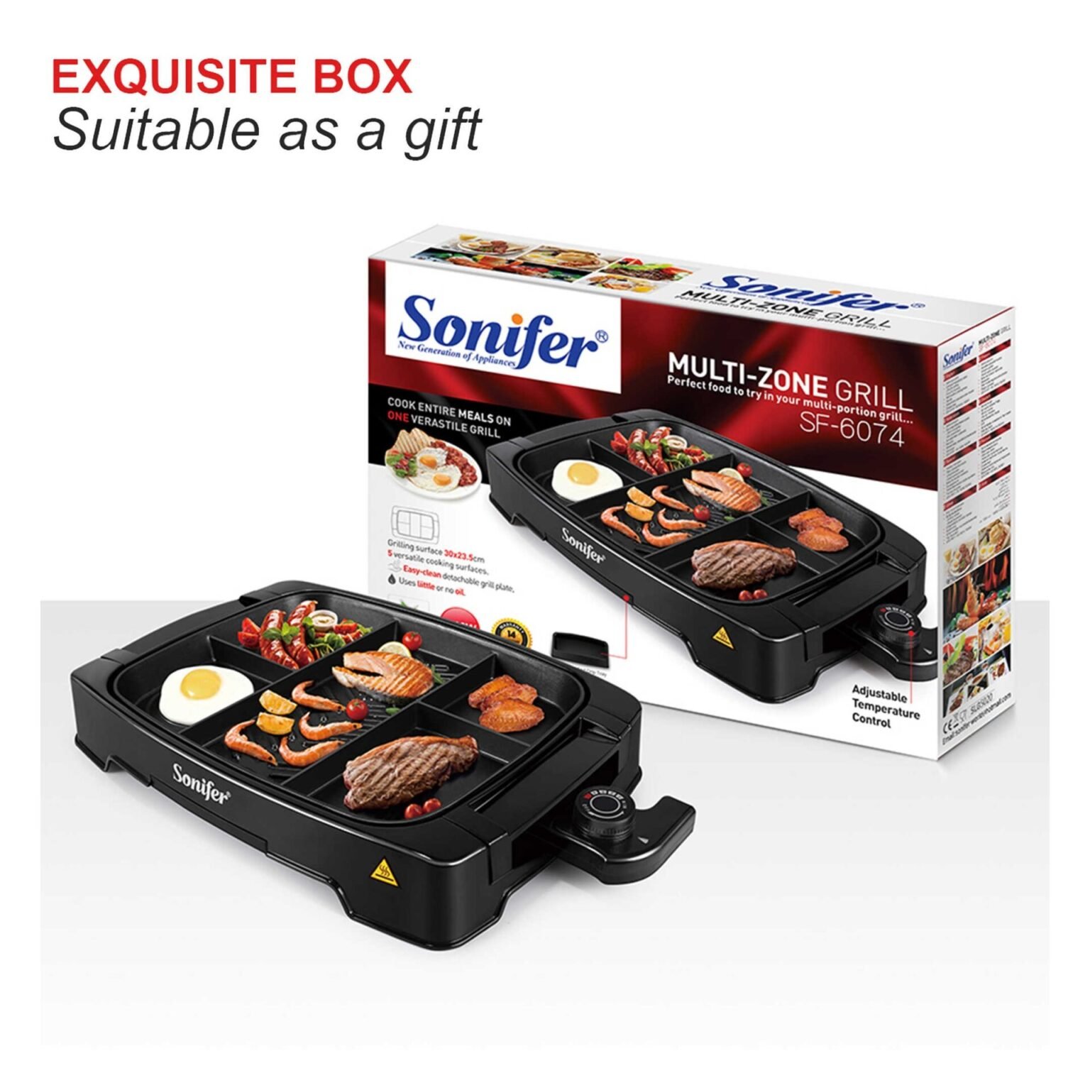 ⁦جريل كهربائي Sonifer Electric Multi Portion Grill⁩ - الصورة ⁦1⁩