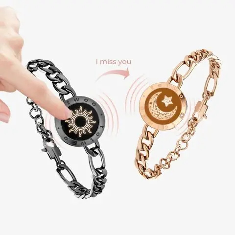 ⁦طقم اساور للزوجين سمارت Couple remote sensing bracelet⁩ - الصورة ⁦5⁩