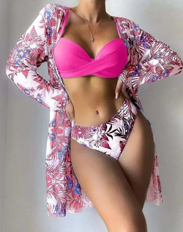 مايوه سباحه swimming wear 3 pcs bikini