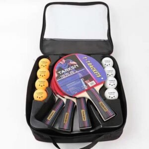 طقم مضارب تنس طاولة مع كرات