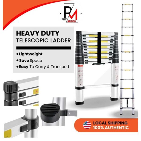 سلم قابل للطي 2.6m Telescopic Loft Ladder