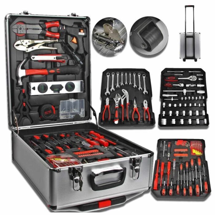 طقم معدات تصليح Professional Aluminum Tool Sets Suitcase