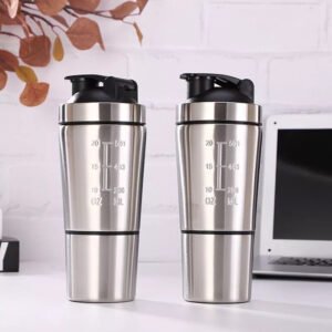 Steel shaker bottle
