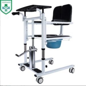 Patient transport wheelchair