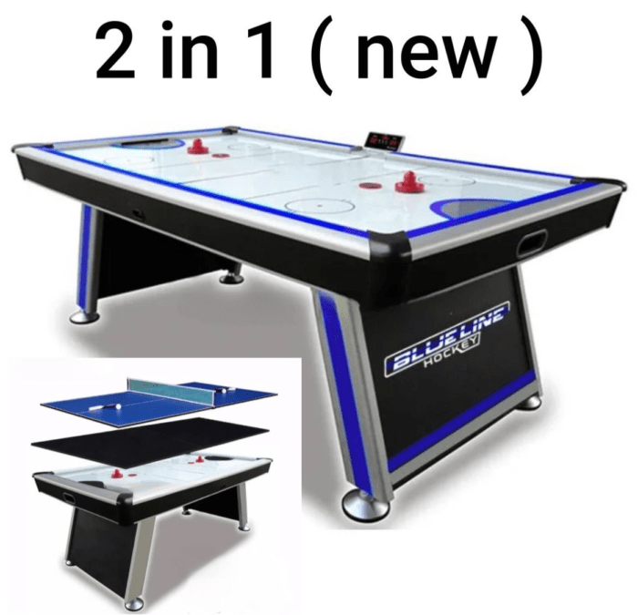 2 in 1 hockey table with tennis