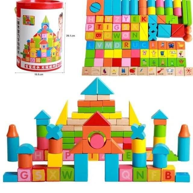 ليغو خشب Educational Wooden Blocks Toy