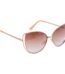 نظارة شمسية نسائية Womens Tahari Metal Open Vent Cat Eye Sunglasses