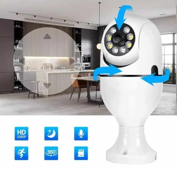 Wifi Mini Tuya Smart Home Surveillance Camera Security Baby Monitor Video for Indoor A6 Bulb Camera 2MP 3MP E27 Full Color
