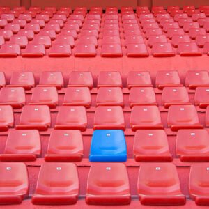 plastic audience seat