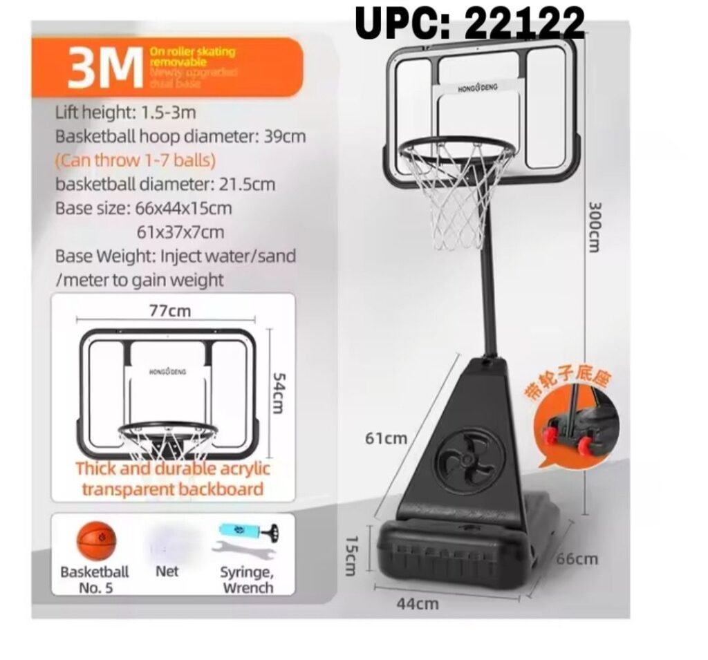 Double-base basketball stand