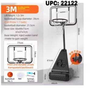 Double-base basketball stand