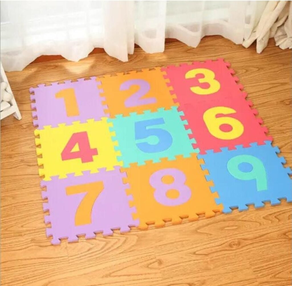 Children's foam floor numbers 30*30 cm, 0.8 cm thick