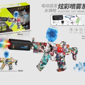 Water bead gun with laser