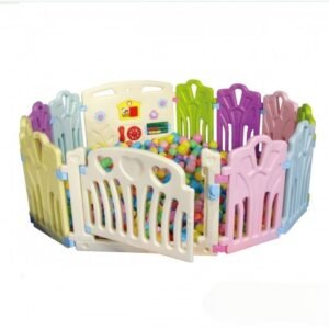 Colorful play barrier for children