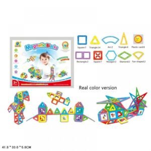 52-piece magnetic geometric blocks