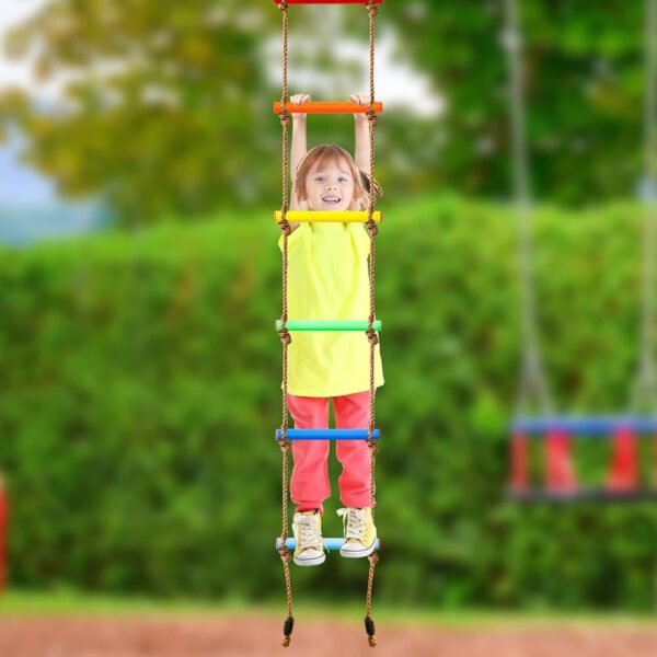 Children's climbing rope ladder