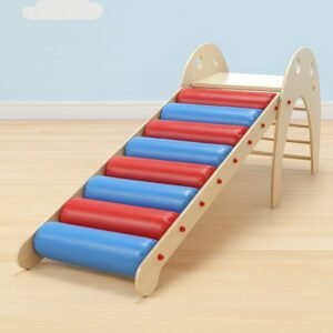 Padded climbing slide