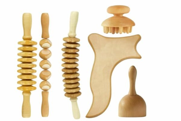 مجموعة أدوات تدليك خشبية (Maderotherapy)