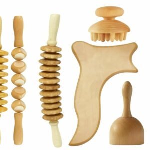 مجموعة أدوات تدليك خشبية (Maderotherapy)