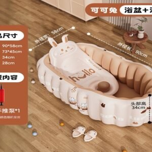 حوض استحمام أطفال نفخ مع وسادة