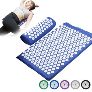 Embossed yoga mat with cushion