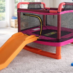 Fun children's bouncer (2 in 1) with a safe slide