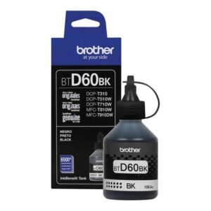 زجاجة حبر براذر الأصلية، أسود، BTD60BK