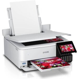 Epson EcoTank L8160 3 in 1 A4 Photo Printer, with 6 Color Claria ET Ink, Up to 16ppm Print Speed, 5760x1440 DPI Resolution, Double-sided Printing, Wi-Fi, Ethernet & AirPrint, USB Host, White | L8160