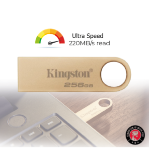 فلاشه Kingston DataTraveler SE9 G3 - سعة 256 جيجابايت - USB 3.2، سرعة قراءة تصل إلى 220 ميجابايت/ثانية وسرعة كتابة تصل إلى 100 ميجابايت/ثانية