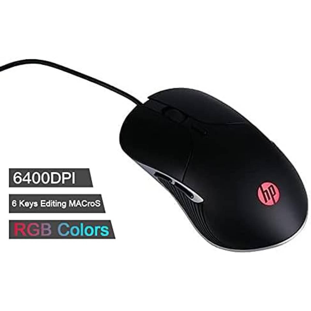 ماوس الألعاب HP M280 USB بستة مصابيح LED، فائق السرعة، معدل إطارات يصل إلى 64000 نقطة في البوصة، معدل إطارات 3000، متوافق مع أجهزة الكمبيوتر الشخصية والمحمولة، وأنظمة ماك وويندوز - أسود ماوس الألعاب HP M280 USB بستة مصابيح LED، فائق السرعة، معدل إطارات يصل إلى 64000 نقطة في البوصة، معدل إطارات 3000، متوافق مع أجهزة الكمبيوتر الشخصية والمحمولة، وأنظمة ماك وويندوز - أسود - الصورة 1
