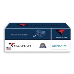 KOANAN W2073A/117A High Quality Printer Toner Cartridge Compatible With HP Color Laser MFP 178/179nw/nwg/fnw/fwg series, 150a/nw - Cyan