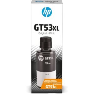 زجاجة حبر HP GT53XL سوداء أصلية سعة 135 مل (1VV21AE) | إنتاجية عالية تصل إلى 6000 صفحة، حبر صبغي، متوافق مع طابعات HP Smart Tank 500، 515، 530، 615 وسلسلة Ink Tank 315، 415