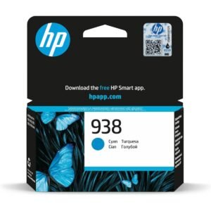 HP|خرطوشة حبر HP 938 الأصلية باللون السماوي|سماوي|800 صفحة|طابعات HP OfficeJet Pro 9120، 9123، 9130، 9120b، 9130b، 9720، 9730، 9110b|4S6X5PE