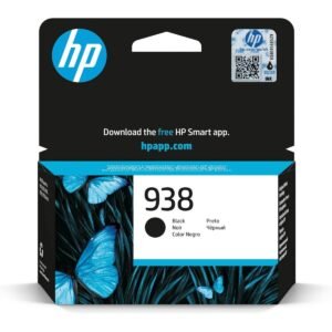 HP|خرطوشة حبر HP 938 الأصلية باللون الأسود|أسود|1250 صفحة|طابعات HP OfficeJet Pro 9120، 9123، 9130، 9120b، 9130b، 9720، 9730، 9110b|4S6X8PE