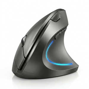 HP S6000 Energy Wireless Ergonomic Vertical Mouse, 2.4GHz Wireless, High-Precision Optical Sensor, 6-Button Design, Speed Adjustable, Professional Comfort for Windows & macOS