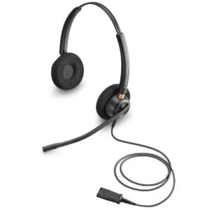 HP Poly EncorePro 520 Binaural Headset +Quick Disconnect, 5.6mm Speaker Size, Omnidirectional Microphone, Stereo Headphones, 13.5cm Boom Mic Length, 78.5cm Cable Length, Black (Headset Only)