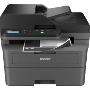 طابعة Brother DCP-L2640DW اللاسلكية وتطبيق Brother Mobile Connect، أحادية اللون، ليزرية متعددة الوظائف 3 في 1، طباعة تلقائية على الوجهين (مزدوجة) ووحدة تغذية المستندات - أسود