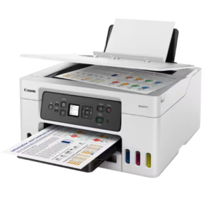 Canon MAXIFY GX3040 Wireless 3-in-1 Refillable MegaTank Inkjet Printer,ideal for small businesses that need cost-effective and high-speed printing, White
