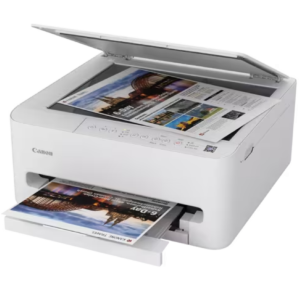 طابعة كانون بيكسما TS4140i - طابعة متعددة الوظائف لاسلكية تعمل بتقنية نفث الحبر، بدقة 1200×1200 نقطة في البوصة، طباعة على الوجهين تلقائية، خرطوشتا حبر، ماسح ضوئي مسطح، تدعم الطباعة من الأجهزة المحمولة