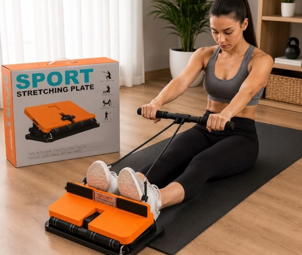 Multi-exercise stretching board with resistance bands Multi-exercise stretching board with resistance bands - Image 1