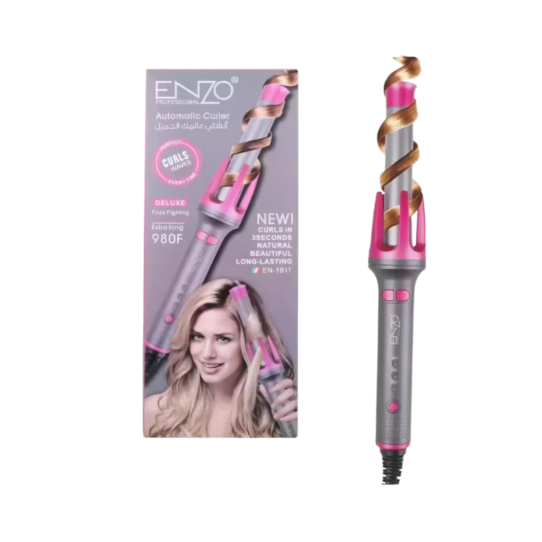 جهاز تجعيد الشعر الأوتوماتيكي الدوار (Automatic Curler) من ماركة Enzo جهاز تجعيد الشعر الأوتوماتيكي الدوار (Automatic Curler) من ماركة Enzo - الصورة 1