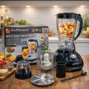محضر طعام وخلاط كهربائي متكامل 5 في 1 من ماركة Hoffmans