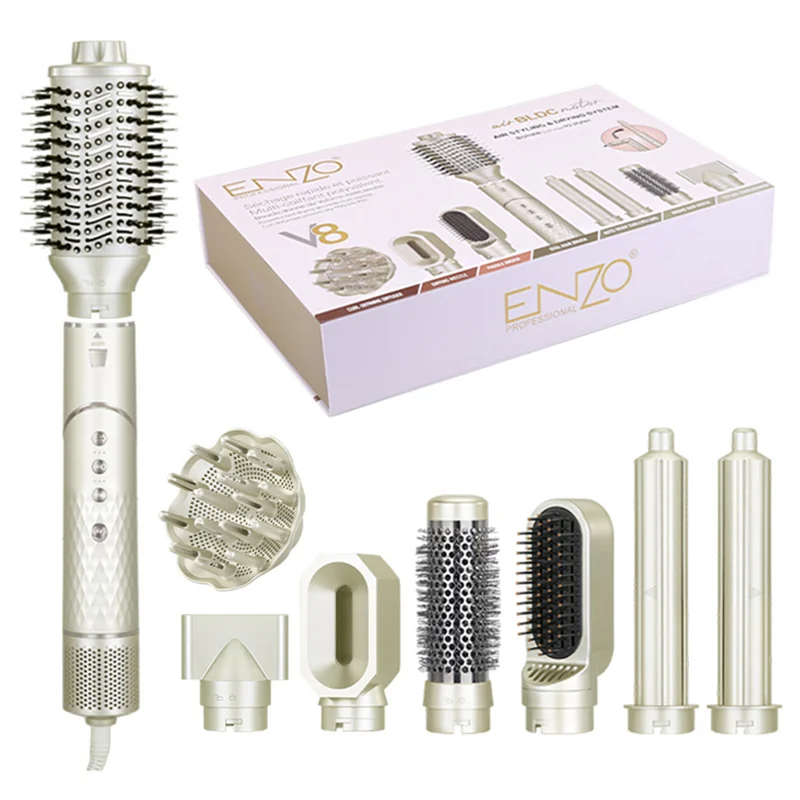 مجموع بكج مصفف ومجفف الشعر الاحترافي Enzo Professional V8 مجموع بكج مصفف ومجفف الشعر الاحترافي Enzo Professional V8 - الصورة 1