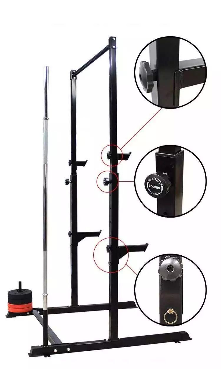Versatile free-position weight rack and squat bar Versatile free-position weight rack and squat bar - Image 1