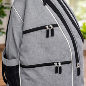 Multi-pocket sports backpack for padel rackets