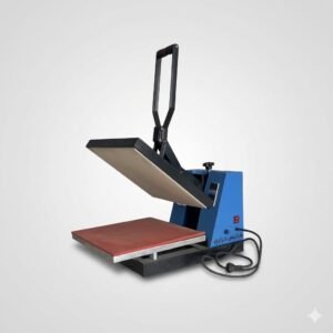 Manual heat press for printing on clothes and flat surfaces