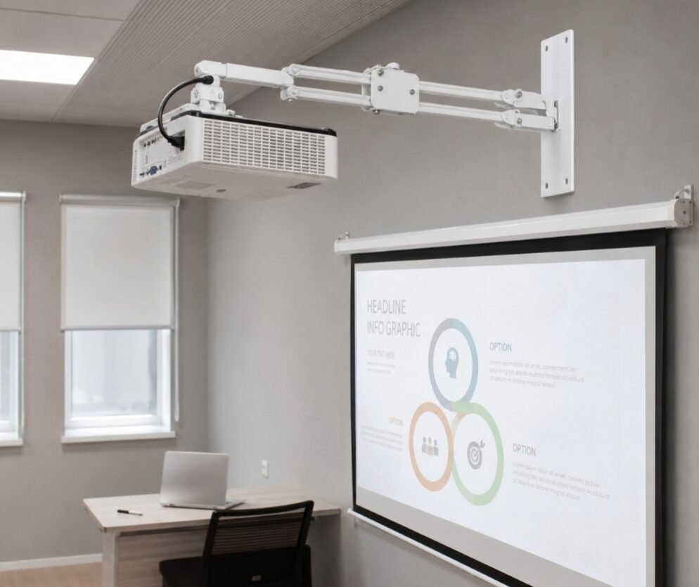 Extendable and movable wall mount for projectors Extendable and movable wall mount for projectors - Image 1