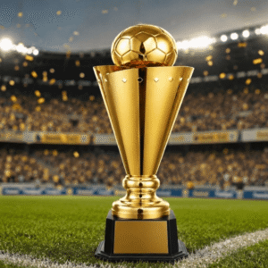 كأس تكريمي ذهبي فاخر - كرة قدم 50 سم