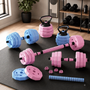 Multi-purpose weight and dumbbell set (Bell kettlebell + Long bar extension + Dumbbells)